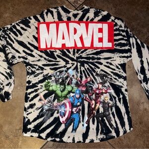 Marvel Tie-Dye Long Sleeve Shirt